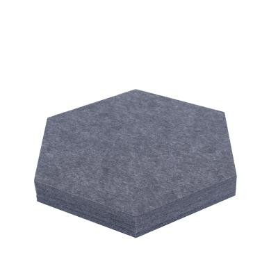 China Factory Wholesale Traditional 100% Recycle PET Sound Absorbing Polyester Hexagon Solution Acoustic Materials for sale