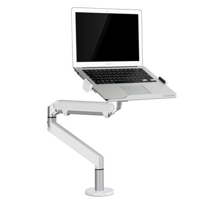 China Single Function Aluminum Alloy Multi-Dimensional Pneumatic Arm Aluminum Swivel Screen Monitor and Laptop Stand for sale