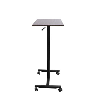 China Adjustable Wood Height Sit Stand Desk Gas (Height) Table Raised Modern Office Position Desk for sale