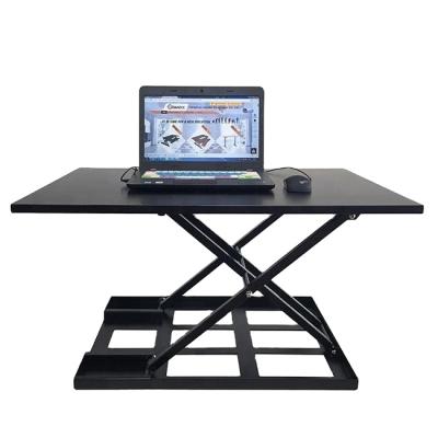 China Folding Height Adjustable (Height) Adjustable Standing Desk Desk, Ergonomic Desk Sit to Stand Office Workstation Table, Laptop Converter for sale