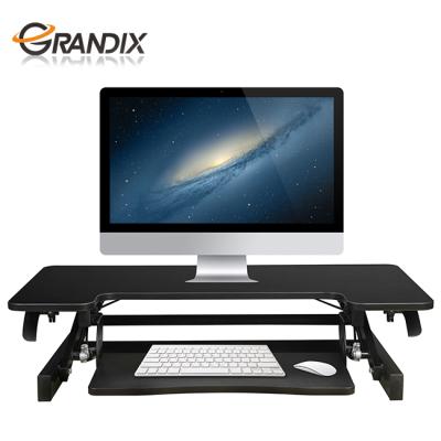 China STEEL+MDF+GAS SPRING Height Adjustable Sit-Rack Desk Workstation Rack for sale