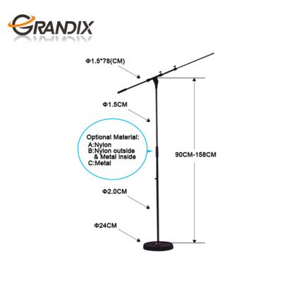 China Professional Flexible Microphone Stand/Round Base Mic Stand/Mic Stand for sale