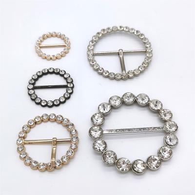 China Nickel Free Latest Fashion Pin Buckles Rhinestones Pin Buckle Manufacturers Zinc Alloy Shoe Buckle Metal for sale