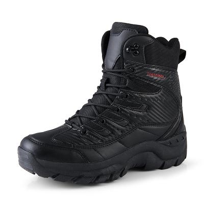 China Wholesale OEM Breathable Black Water Proof And Shock Absorbing Military Mens Training Boots for sale