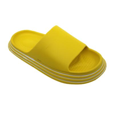 China CUSHIONING Custom Logo Slide Custom Slippers Men Women Slipper Sandal Eva Plain Slide Sandal Black for sale