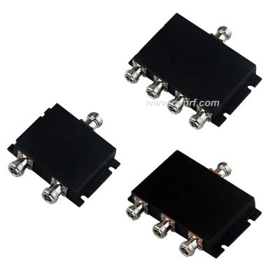 China Aluminum RF 2 3 4 Way IP65 698-2700MHz Microstrip Signal Power Splitter Splitter With N-Female for sale