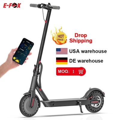 China Europe Europe Germany Unisex Warehouse EU 8.5 Inch Tire Motor 350w 2 Wheel Kick Folding Adults Foldable E Electric Scooter for sale