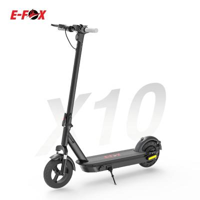 China New DDP 2021 E-FOX Drop Shipping US EU Warehouse 500W Motor 10inch 2 Wheel Mobility Foldable Adult Electric Scooters Unisex Unisex for sale