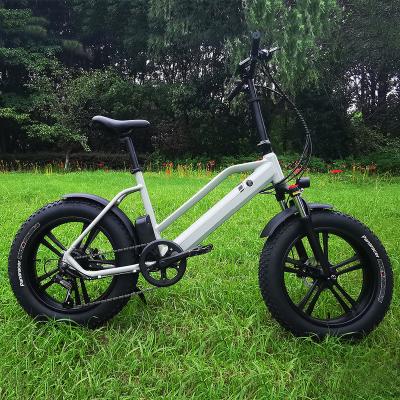 China Portable Folding Electric Bicycles Wholesale Aluminum Alloy Beach Cruiser Electric Bicycle Tire for sale