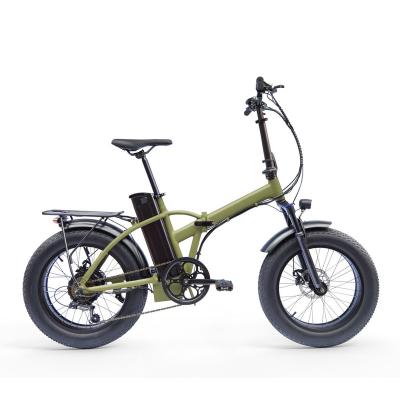 China Light weight electric cheap bicycle 2022 20 inch tire fat folding electric bicycle for sale