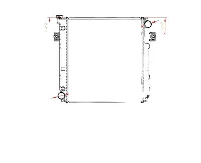 China 14188 OE original forklift radiator upper aluminum radiator for forklift for toyota forklift radiator for sale