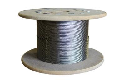 China High Tensile 1x7 Strand Stainless Wire Rope for Balustrades or Standing rigging for sale