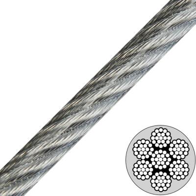 China 3/16 (7x19) Galvanized Vinyl Coated Aircraft Cable to 1/4 Break Strength 4200lb for sale