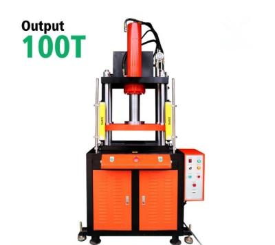 China 100T Tablet Hydraulic Steel Wire Rope Press Machine For Metal , Large Diameter for sale