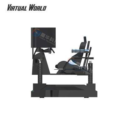 China China Factory Virtual Reality VR Car Racing Driving Simulator Game 3 Screen Car Racing Game Simulator 180*160*180cm for sale