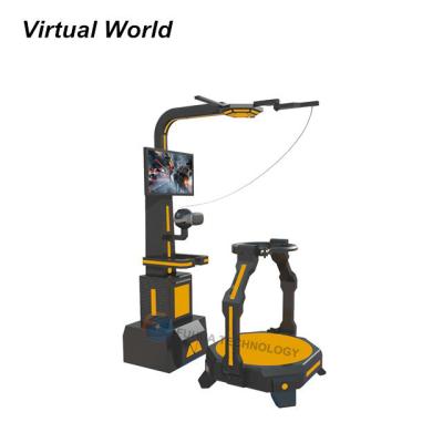 China VR Walker Simulator Arcade Interactive Virtual Reality VR Platform Gun Shooting Game Machine VR Walking Treadmill For Sale 110*100*130cm for sale