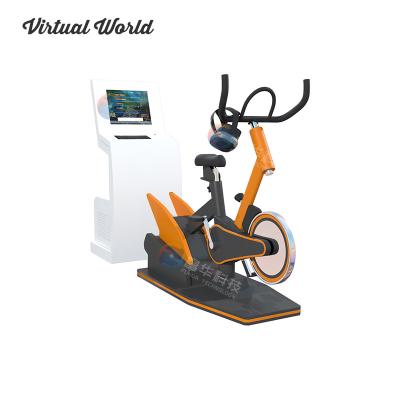 China Fitness Center 9D VR Bike Fitness Equipment VR Game Exercise Bike Virtual Reality Sports Bike for GYM for sale