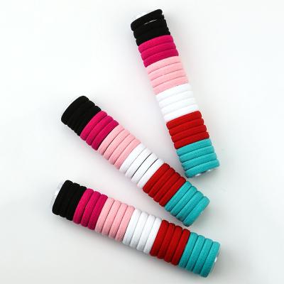 China Fashion No-seam Elastic Band Towel Hair Tie Cotton High Stretch Tying Rope Hair Accessories for sale