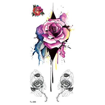 China Temporary TL049-TL072 Most Popular Products Artificial Flower Temporary Tattoo Stickers for sale