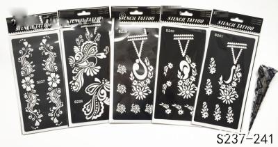 China 2017fashionable henna sticker temporary tattoo stencils, black tattoo stickers for women for sale