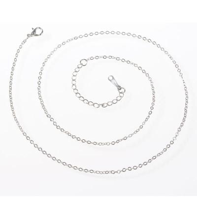 China Europe and America Fashion Most Popular 1.2mm Silver Gold O Letter Chain Necklace Simple Designs Jewelry Chains For Women for sale