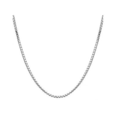 China Europe and America 0.8mm Necklace Silver Platinum Plated Box Chain Accessory Chain for sale