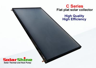 China Black Chrome Solar Hot Water Collector , Copper Pipe Small Solar Collector for sale