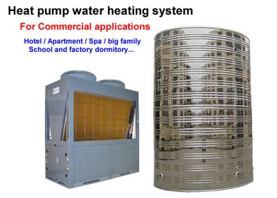 China 220V / 380V Commercial Heat Pump Water Heater Lower Energy Consumption for sale