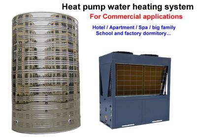 China Non Pressurized Commercial Heat Pump Water Heater , Air Conditioner Water Heater for sale