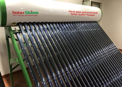 China Stainless Steel  Heat Pipe Solar Water Heater , Glass Tube Solar Water Heater for sale