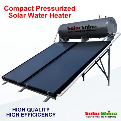 China Calentador de agua solar automático de la placa plana Thermosyphon dirigido parecido a la circulación en venta