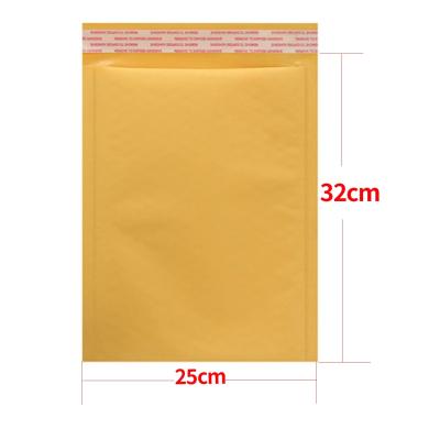 China Yellow Bubble Mailing Bag 25*32CM Bubble Envelope Bag 50pcs PolyMailer Self Seal Mailing Bags Padded Envelopes For Magazine Lined Mailer for sale