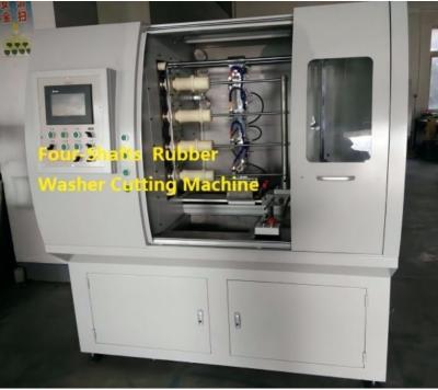 China CNC Rubber Gasket Cutting Machine/Cutter with 4 Mandrels Fitting for sale