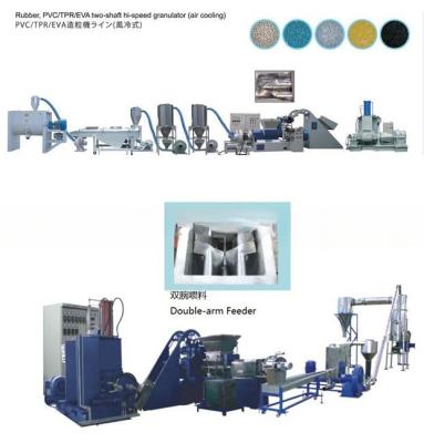 China 480V Voltage Granulating Production Line for Color Masterbatch and Caco3 Filler Plant for sale