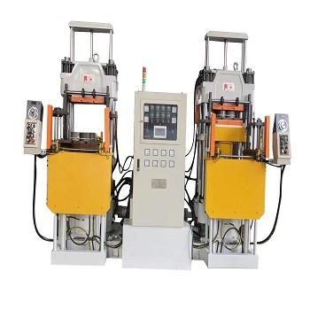 China Manufacturing Plant 380V Hydraulic Rubber Shoe Sole Pressing Machine with Double Station for sale