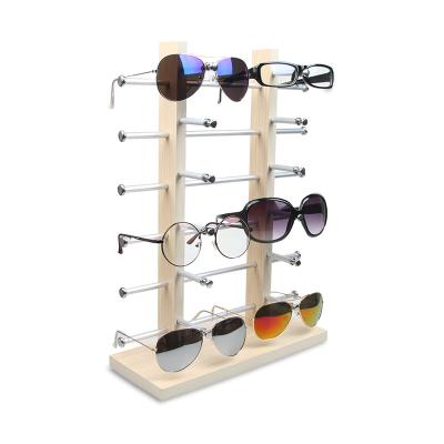 China Mdf+metal 5 Layers Optical Store 12 Pairs Sunglasses Glass Eyewear Glasses Display Rack Reading Glasses Display Holder Rack for sale