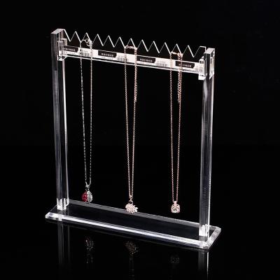 China Desktop Hanging Storage Pendant Necklace Anklet Chain Bracelet Decoration Acrylic Gold and Silver Jewelry Display Stand for sale