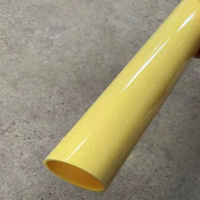 China PMMA LED Lighting Acrylic Yellow Tube , Various Color Plastic Acrylic Pipe PC Tube for sale