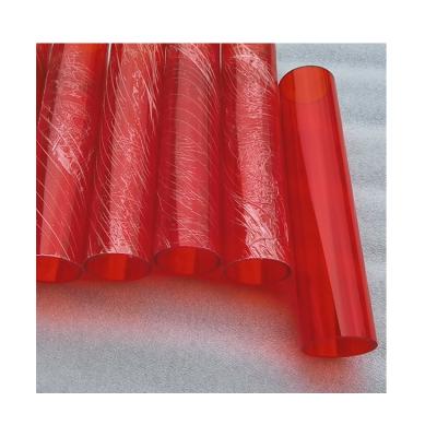 China PMMA manufacturers wholesale decorative round red transparent acrylic lampshade round acrylic mail tube for sale