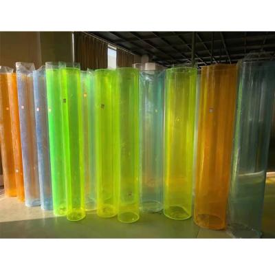 China PMMA Customized Size All Color Plastic Tube / Clear Round Tube / PC Acrylic Transparent Green Fluorescent Green Pipes for sale