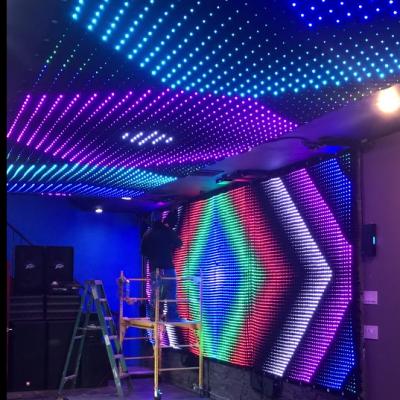 China Party Popular Video Curtain For DJ Bar Performance for sale