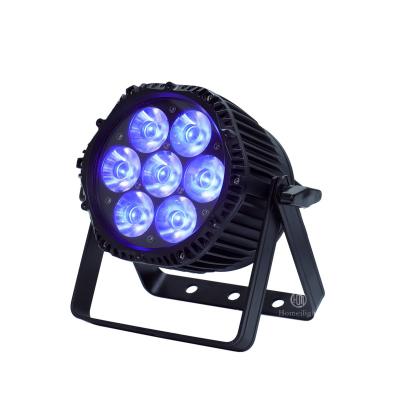 China Night Clubs 7*18W RGBWAUV 6in1 LED Par Light Club Lighting Bars & Equipment Waterproof IP65 for sale