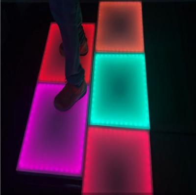 China Light after induction LED dance floor is suitable for wedding birthday party disco feeling color floor tiles for sale