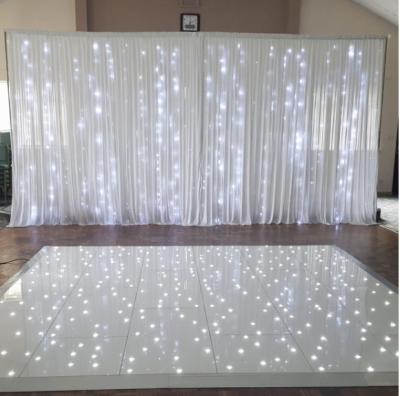 China Cheap Fireproof Led Theme Park Backdrop Fabric Light For Stage Led Wedding Backdrop for sale