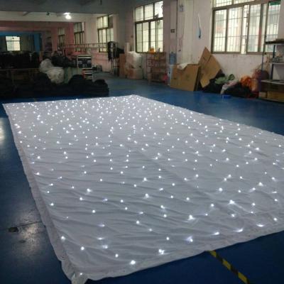 China Theme Park Factory Direct Selling Custom Selling Well Fireproof LED Star Curtain Background Backdrop W For Wedding Stage Show Big Events for sale