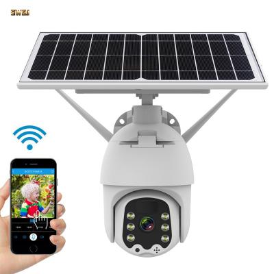 China 128 4G 3Gsim Solar IP Wireless Camera Security Security CCTV Card Slot NIGHT VISION Outdoor WiFi Camera Memory Card Optional Card for sale