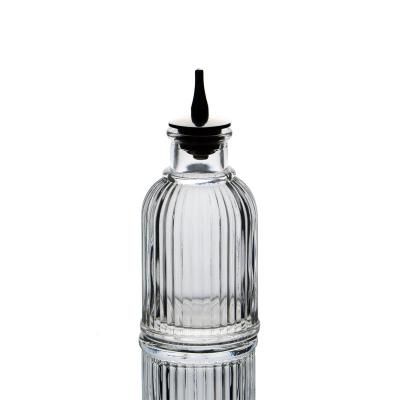 China Viable Absinthe Bottle Lined Glass Cocktail With Bitter Cork Essence Drop for sale