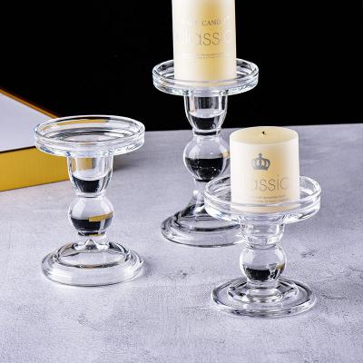 China Colorful Frosted Black Candle Holder New Candlestick Glass Daily Life Home Goblet Tall for sale