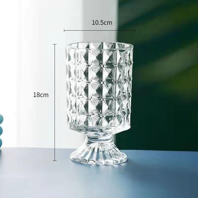 China Cheap Modern Creative Glass Small Clear Vase For Plants Flower Arranger for sale