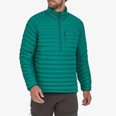 China Waterproof 2022 High Quality Custom Made Green Padded Duck Down Jacket Mens Dongguan Lightweight Winter Jacket for sale